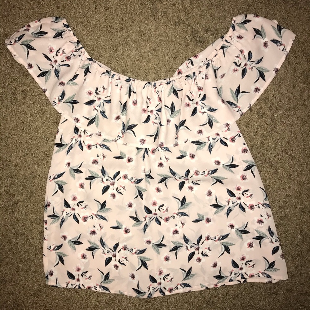 Pink floral top